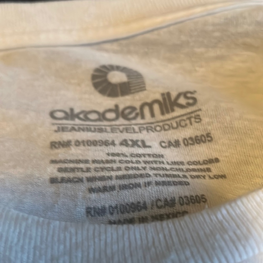 Akademiks white 4Xl T Shirt